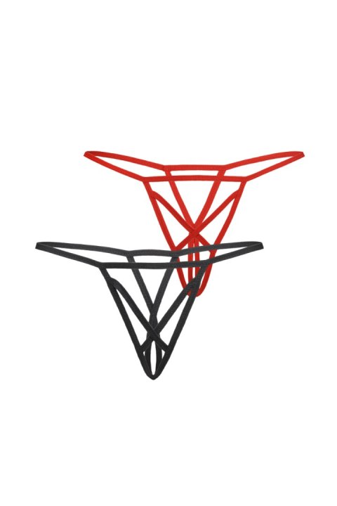 Komplet Stringi Model Mendi 2pack 3113-2 Black/Red - Teyli Teyli Komplet Stringi Model Mendi 2pack 3113-2 Black/Red - Teyli Teyli