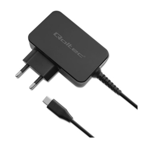 Ładowarka sieciowa Qoltec GaN POWER PRO | 1xUSB-C | 45W | 5-20V | 2.25-3A | Czarna Qoltec Ładowarka sieciowa Qoltec GaN POWER PRO | 1xUSB-C | 45W | 5-20V | 2.25-3A | Czarna Qoltec