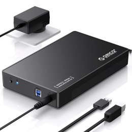 Obudowa na dysk Orico 3588US3-V1-EU-BK-BP SATA 3,5'' USB 5Gbps ORICO
