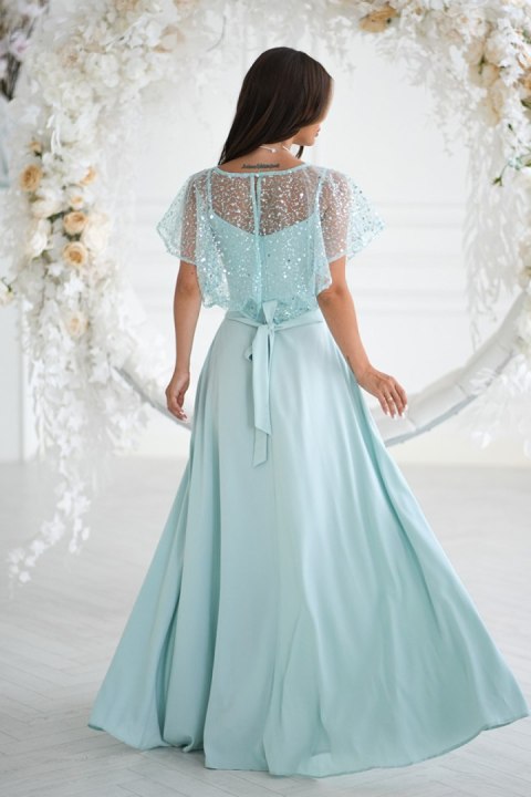 Sukienka Model 333-03 Mint - Bicotone Bicotone Sukienka Model 333-03 Mint - Bicotone Bicotone