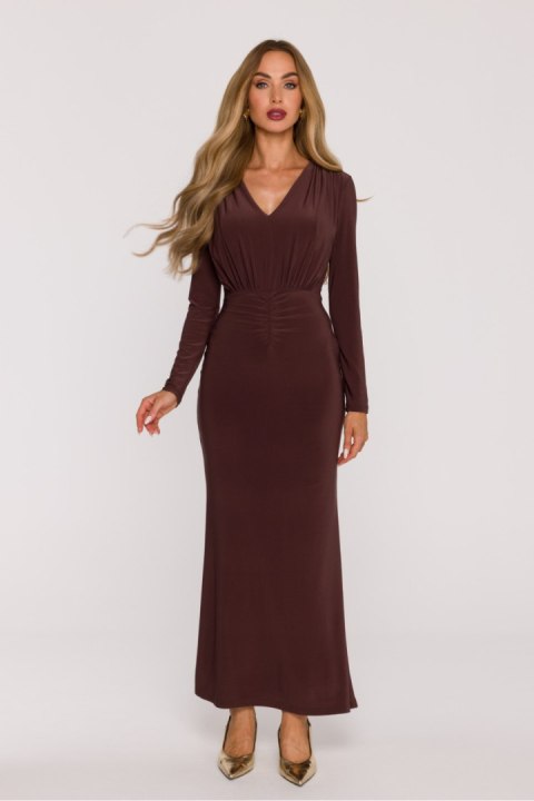 Sukienka Model MOE891 Brown - Moe Moe Sukienka Model MOE891 Brown - Moe Moe