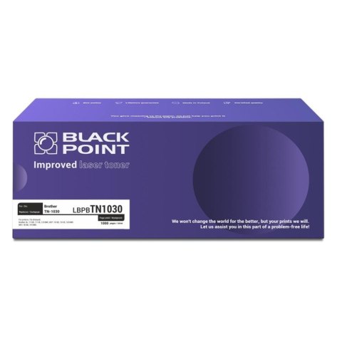 Toner Black Point do Brother (TN-1030) Black 1000 str. Black Point S.A. Toner Black Point do Brother (TN-1030) Black 1000 str. Black Point S.A.