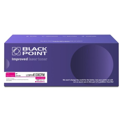 Toner Black Point do Hp (CF413X) Magenta 5000 str. z chipem Black Point S.A. Toner Black Point do Hp (CF413X) Magenta 5000 str. z chipem Black Point S.A.