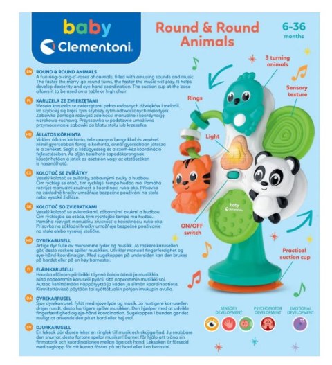 Wesoła Karuzela ze Zwierzątkami Język Polski Clementoni 17952 Clementoni Wesoła Karuzela ze Zwierzątkami Język Polski Clementoni 17952 Clementoni