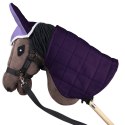 DERKA DWUSTRONNA I NAUSZNIKI SKIPPI DLA HOBBY HORSE - FIOLET