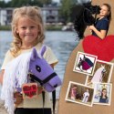 HOBBY HORSE SKIPPI A5 - KOŃ NA KIJU - LAWENDOWY FIOLETOWY - KANTAR I WODZE