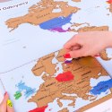 MAPA ODKRYWCY ŚWIAT PL ZDRAPKA PODRÓŻNIKA PREZENT