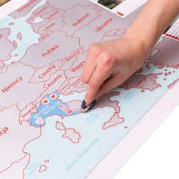 MAPA ZDRAPKA DLA DWOJGA MŁODEJ PARY PREZENT ŚLUBNY