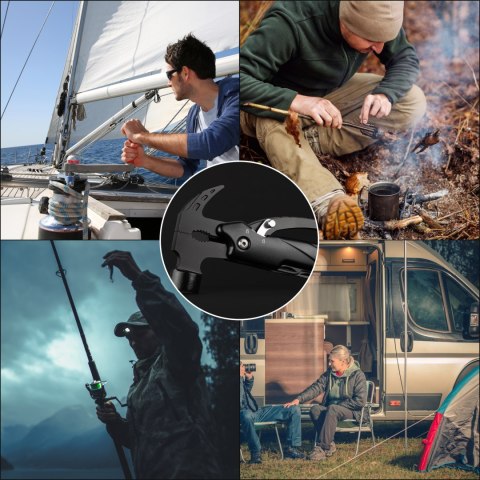 MULTITOOL - NARZĘDZIE WIELOFUNKCYJNEY - MŁOTEK OBCĘGI NÓŻ ŚRUBOKRĘTY I INNE