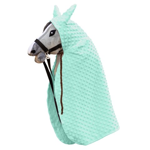 PELERYNA SKIPPI DLA HOBBY HORSE - MIĘTOWA - DŁUGA DERKA - KROPIERZ
