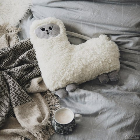 PRZYTULAMKA GRZEJĄCA LAMA TERMOFOR Z PESTEK WIŚNI