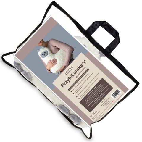 PRZYTULAMKA GRZEJĄCA LAMA TERMOFOR Z PESTEK WIŚNI