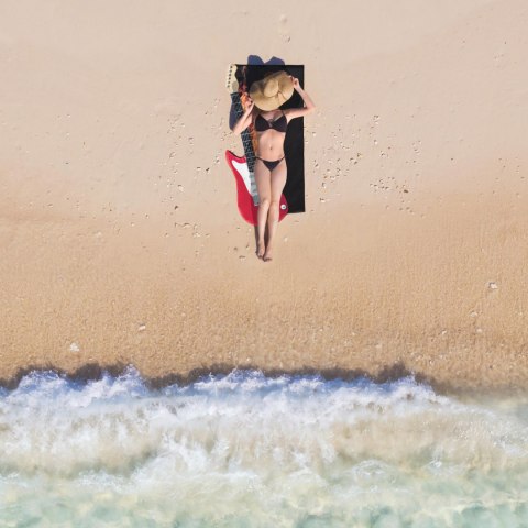 RĘCZNIK GITARA PLAŻOWY PREZENT DLA MUZYKA POLSKI