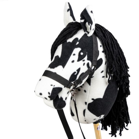 SKIPPI HOBBY HORSE - W PLAMY - CZARNE PLAMKI - KOŃ NA KIJU - KANTAR
