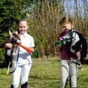 SKIPPI HOBBY HORSE - W PLAMY - CZARNE PLAMKI - KOŃ NA KIJU - KANTAR