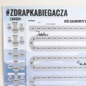 ZDRAPKA BIEGACZA PREZENT PLAKAT MAPA MARATON