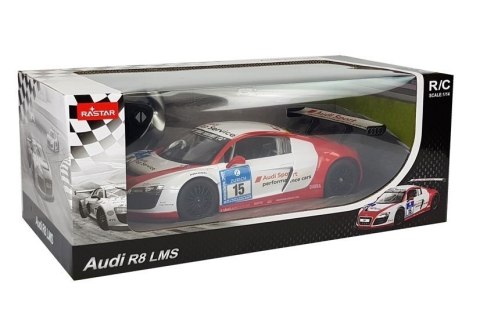 Auto R/C Audi R8 LMS Rastar 1:14 Biało-Czerwone Rastar Auto R/C Audi R8 LMS Rastar 1:14 Biało-Czerwone Rastar