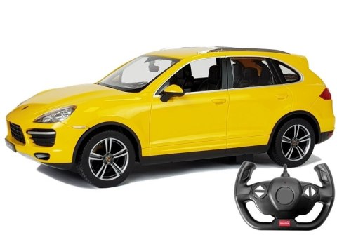 Auto R/C Porsche Cayenne Rastar 1:14 Żółte Rastar