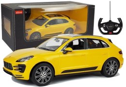 Auto R/C Porsche Macan Rastar 1:14 Żółte na pilota Rastar