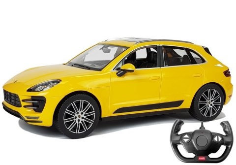 Auto R/C Porsche Macan Rastar 1:14 Żółte na pilota Rastar