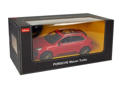 Auto R/C Porsche Macan Turbo Rastar 1:14 Czerwone na pilota Rastar