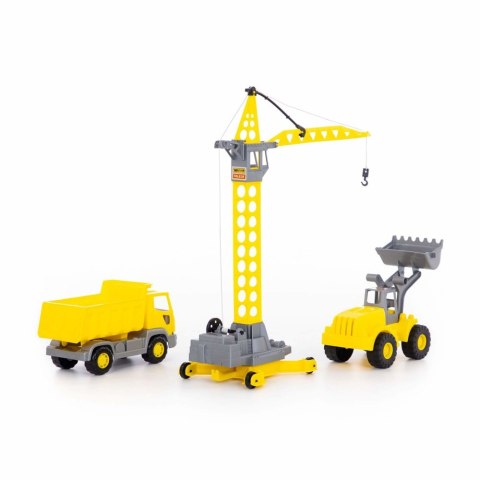 Zestaw Pojazdów Polesie Wywrotka Dźwig Koparka 57150 Wader Polesie Zestaw Pojazdów Polesie Wywrotka Dźwig Koparka 57150 Wader Polesie