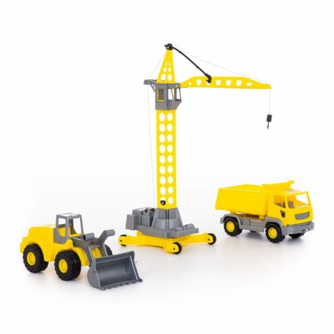 Zestaw Pojazdów Polesie Wywrotka Dźwig Koparka 57150 Wader Polesie Zestaw Pojazdów Polesie Wywrotka Dźwig Koparka 57150 Wader Polesie
