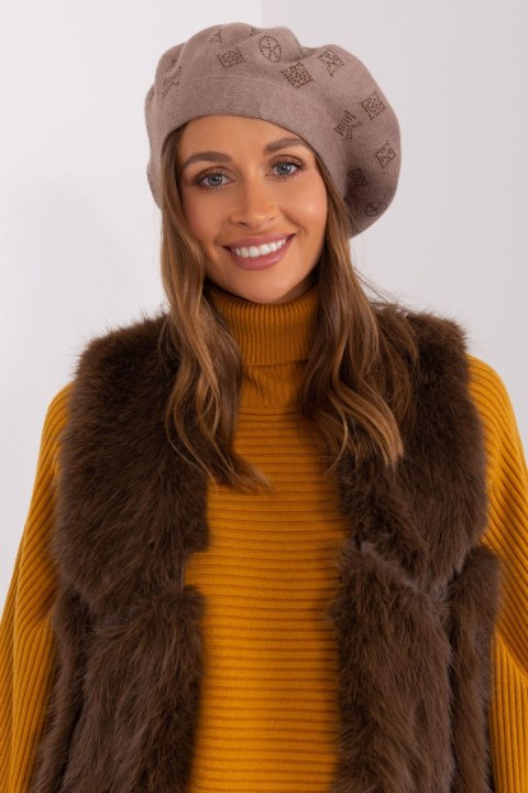 Beret Model AT-CZ-2318.26 Dark Beige - AT AT Beret Model AT-CZ-2318.26 Dark Beige - AT AT