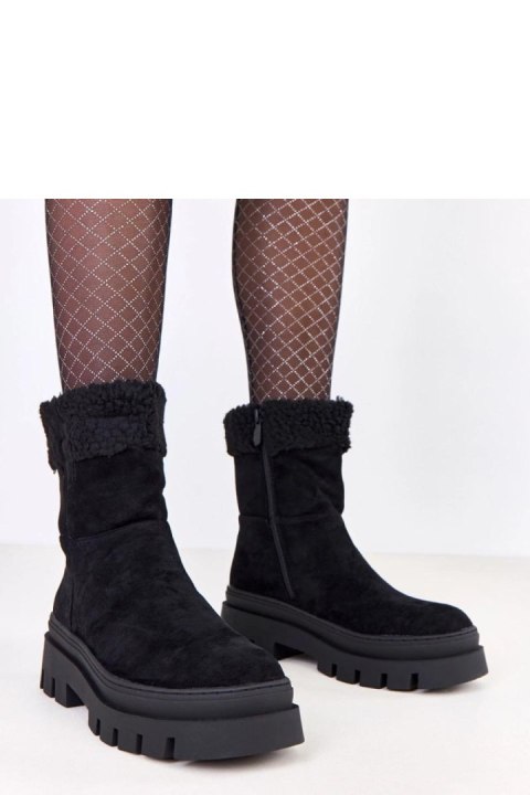 Botki Model Kalerej XH9369-1 Black - Solea Solea Botki Model Kalerej XH9369-1 Black - Solea Solea