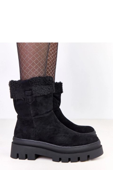 Botki Model Kalerej XH9369-1 Black - Solea Solea Botki Model Kalerej XH9369-1 Black - Solea Solea