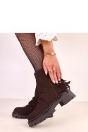 Botki Model Silia E8687 Czekolada - Solea Solea Botki Model Silia E8687 Czekolada - Solea Solea