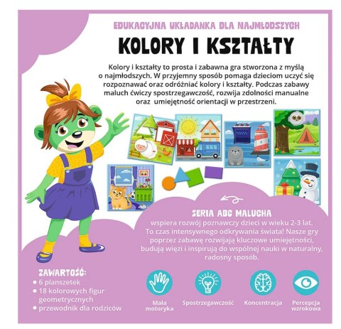 Gra edukacyjna Kolory i Kształty ABC Malucha Rodzina Treflików Trefl 02904 Trefl Gry
