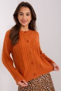 Sweter Damski Model AT-SW-2346-2.99P Dark Orange - AT AT Sweter Damski Model AT-SW-2346-2.99P Dark Orange - AT AT