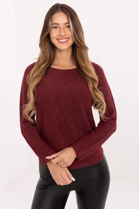 Sweter Damski Model IT-SW-0110.84 Bordo - Rue Paris Rue Paris