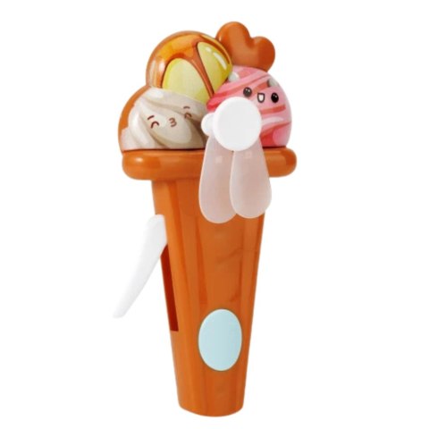 Wiatraczek Wentylator Dla Dzieci Mechaniczny Napęd Lody Mix Kolor LEAN TOYS Wiatraczek Wentylator Dla Dzieci Mechaniczny Napęd Lody Mix Kolor LEAN TOYS