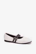 Baleriny Model Deliora 21-46 White - Step in style Step in style