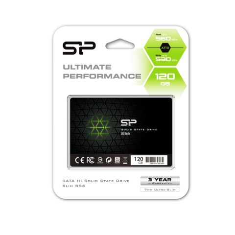 Dysk SSD Silicon Power S56 120GB 2.5" (560/530) SATA3 7mm 3D TLC Silicon Power