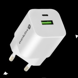 Ładowarka sieciowa everActive GaN SC-390Q z gniazdem USB QC3.0 oraz USB-C PD PPS 30W Everactive