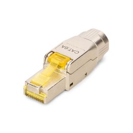 Wtyk RJ45 DIGITUS kat.6A, PoE++, 10GbE, ekranowany, metalowy, beznarzędziowy, AWG 27-22,linka/drut Digitus