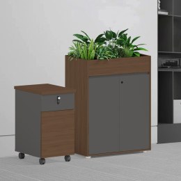 Angel Kwietnik biurowy z szafką Loft Work Dark 80cm ANGEL