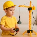 Dźwig Żuraw Budowlany Zdalnie Sterowany RC Przewodowy Obrót 360° 71 cm LEAN Toys