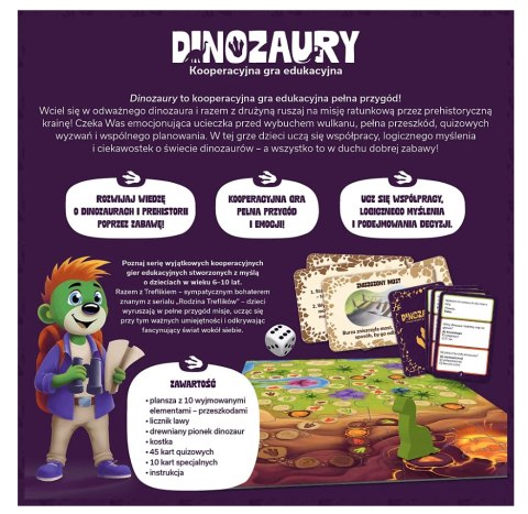 Gra edukacyjna Dinozaury Rodzina Treflików Trefl 02912 Trefl Gry