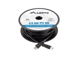 Kabel HDMI Lanberg M/M v2.1 40m 8K czarny optyczny AOC LANBERG