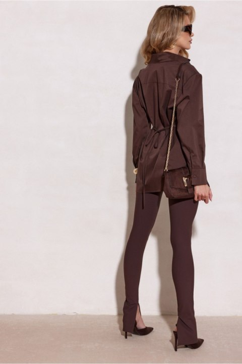 Koszula Damska Model Livia BRA BLU0225 Brown - Roco Fashion Roco Fashion