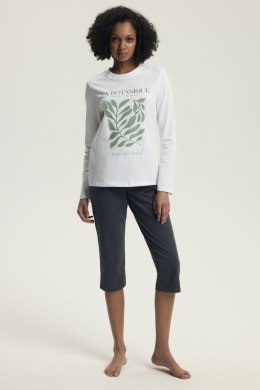 Piżama Damska Model Danna 43686 Ecru Cream - Henderson Henderson