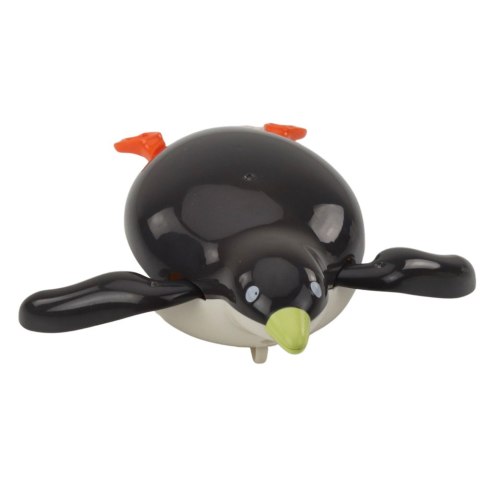 Pływający Pingwinek Nakręcany Do Kąpieli Zabawka Do Wody Szary 14,5 cm LEAN TOYS
