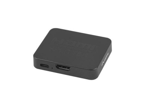 Splitter Video Lanberg HDMI -> 2x HDMI 4K + Port USB-C czarny LANBERG