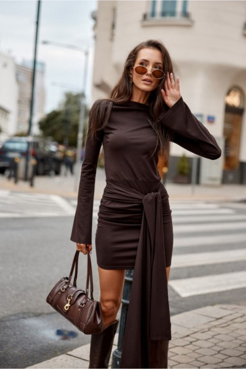 Sukienka Model Nevira CBR SUK0536 Dark Brown - Roco Fashion Roco Fashion
