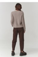Sweter Damski Model C21 Cappuccino - Makadamia Makadamia