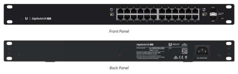 Switch zarządzalny UBIQUITI EdgeSwitch 24x100/1000 2xSFP PoE+ 250W Ubiquiti Networks Inc